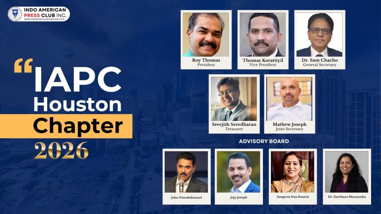 IAPC HOUSTON CHAPTER RECONSTITUTED WITH NEW OFFICE BEARERS
